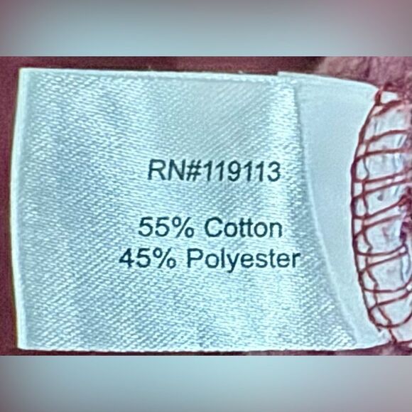 Cuffy’s of Cape Cod Long Sleeve Relaxed Fit Maroon Zip Front Zip Up Sweater. XL. - Picture 8 of 9